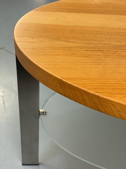 Danish Oval Coffee Table Oak Steel Designed By Ebbe Gehl Naver EB9509 MWOO - UKDK FURNITURE