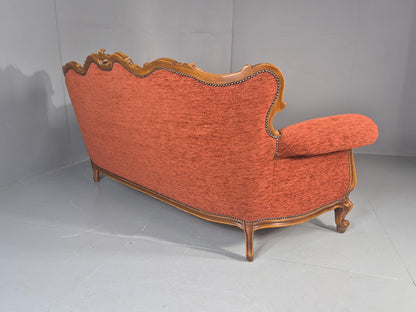 Vintage French Rococo Style Sofa 1970s Reproduction Quality  EB11661 V3SS13