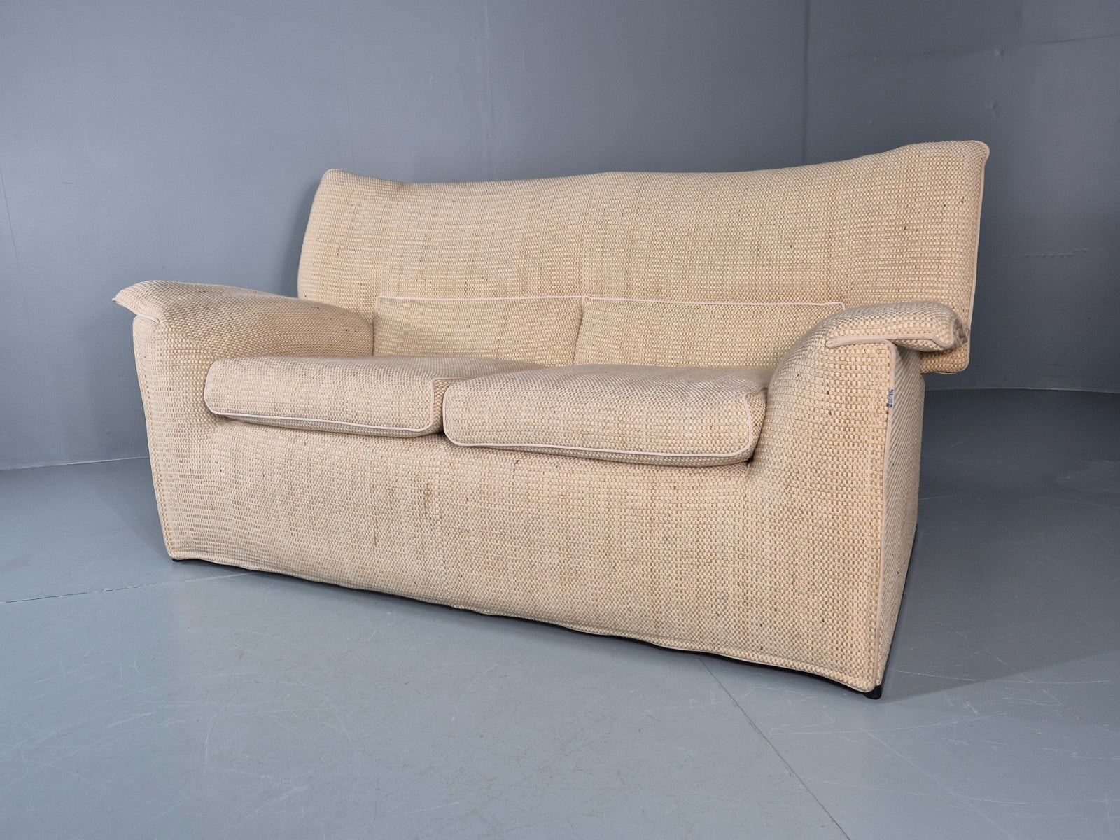 Afra and Tobia Scarpa for B and B Italia Two Seater  Lauriana 80s EB11007 M2SS6