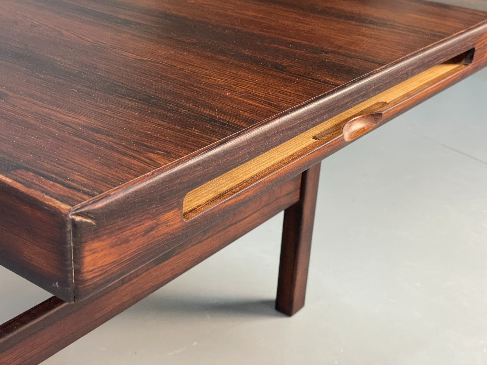 Vintage Danish Coffee Table - 1960s Mid Century By Dyrlund No Shelf EB10943 MWOO20