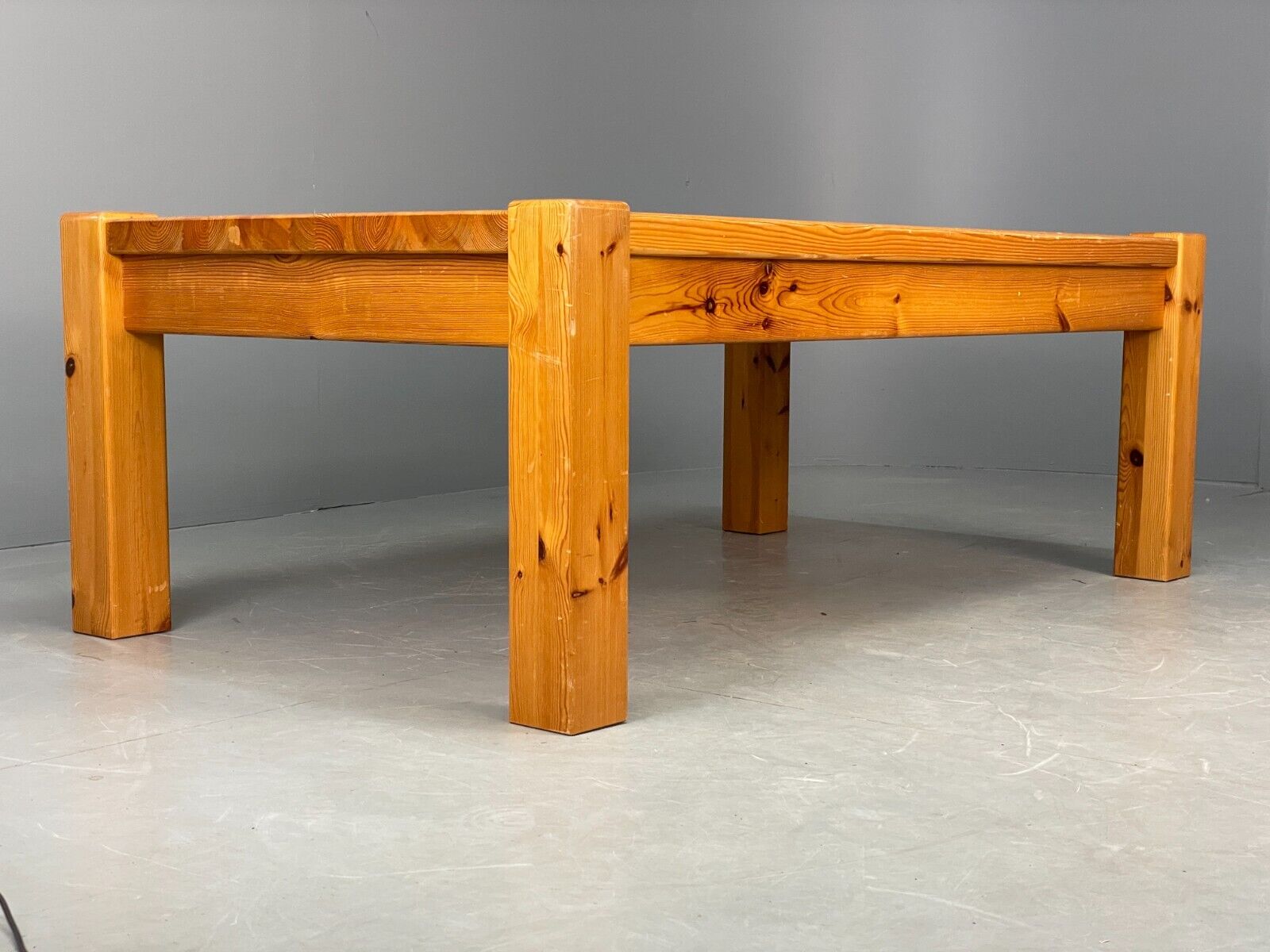 Large Vintage Scandinavian Solid Pine Coffee Table 1980s EB7840 MWOO - UKDK FURNITURE