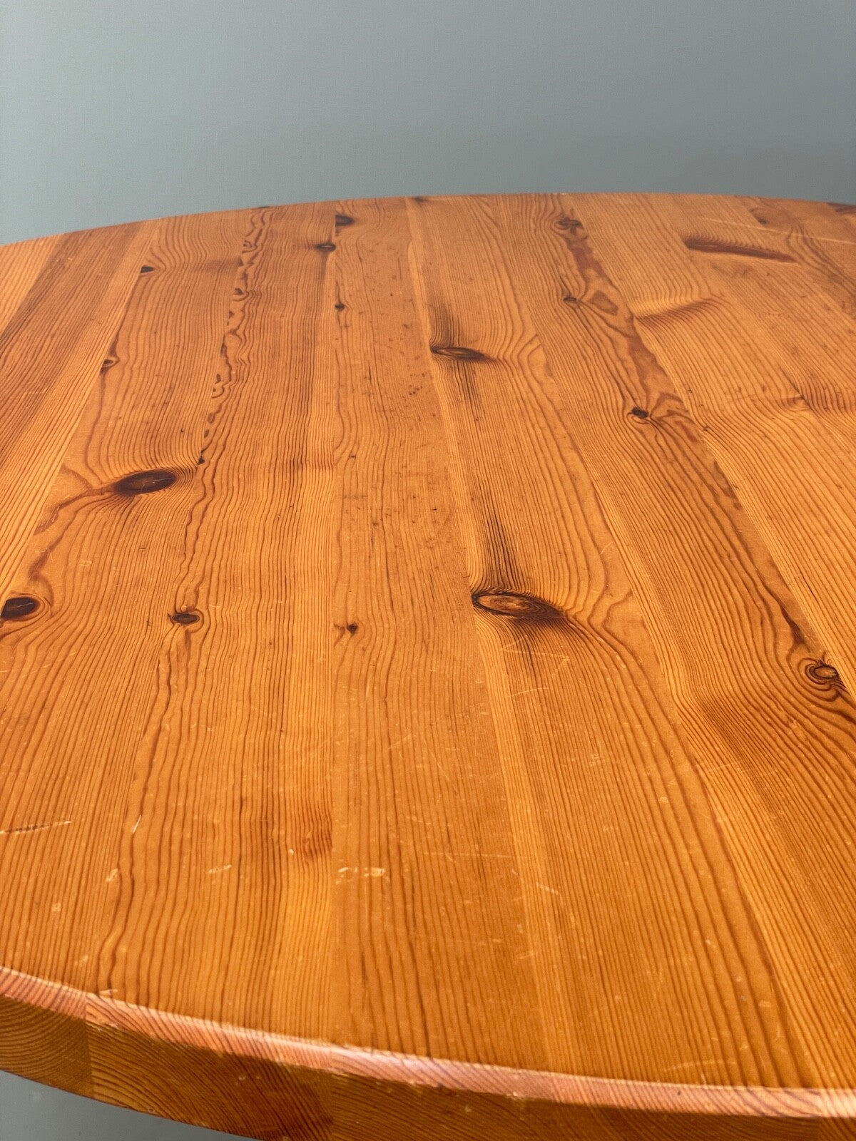 Vintage Round Solid Pine Dining Table By Hamlet Furniture 1970s EB9521 MWOO - UKDK FURNITURE