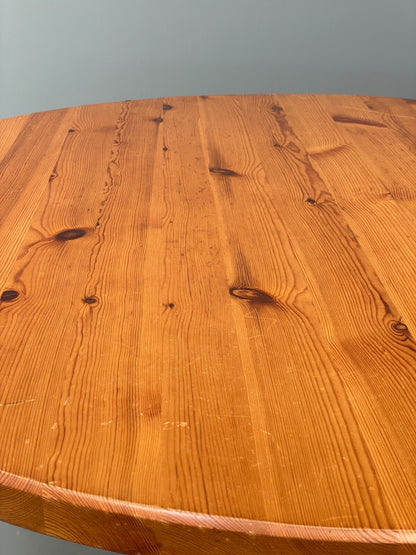 Vintage Round Solid Pine Dining Table By Hamlet Furniture 1970s EB9521 MWOO - UKDK FURNITURE