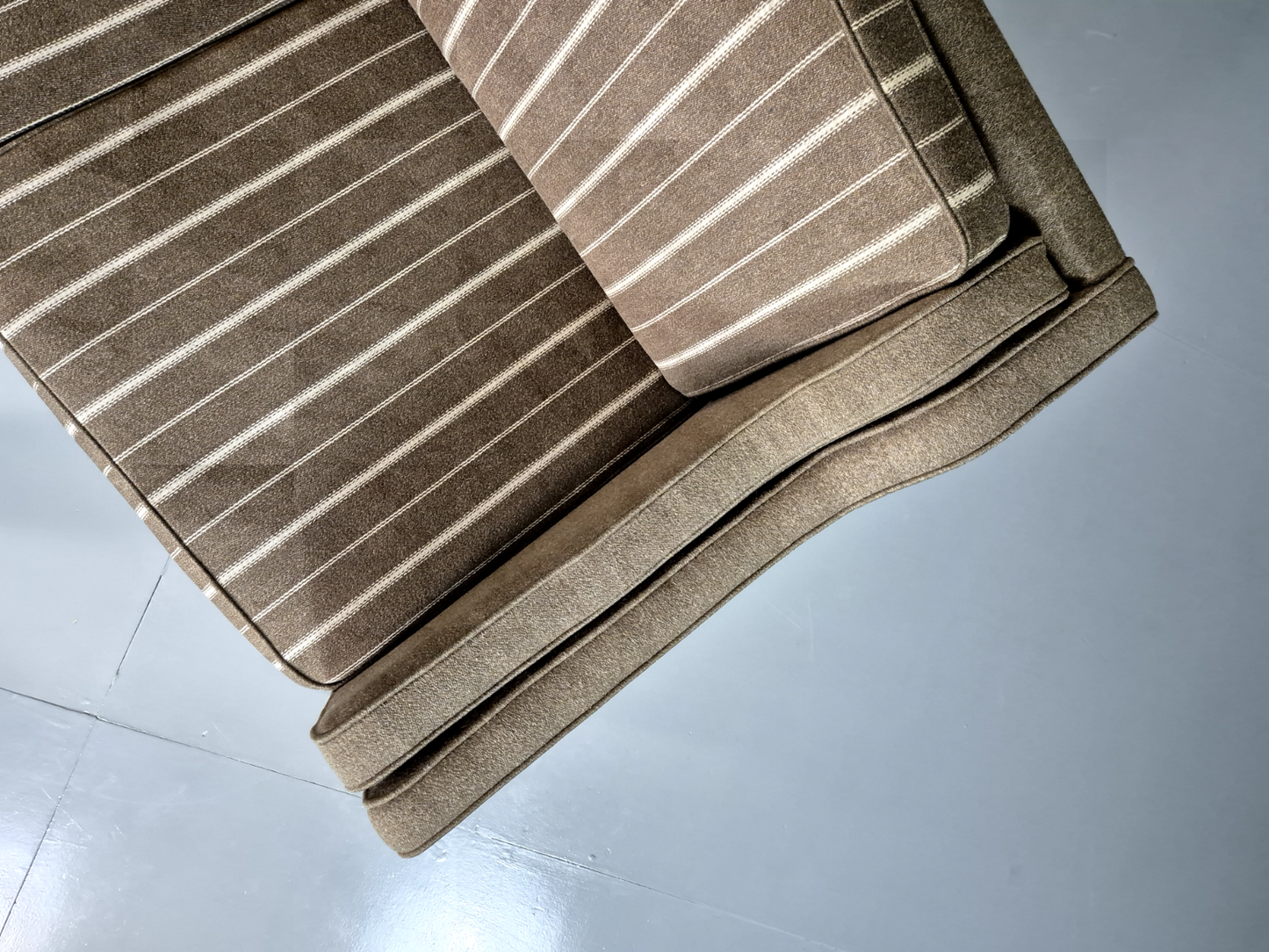 3 Seat Sofa Vintage Danish Khaki Wool Upholstery Mogensen Retro MCM EB7266 M3SS4