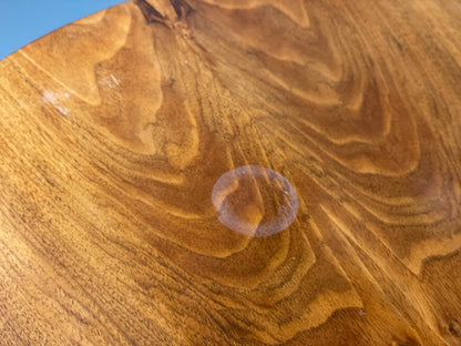 Vintage Walnut Coffee Table - Carved 1960s Magazine Rack Brass EB10874 MWOO9