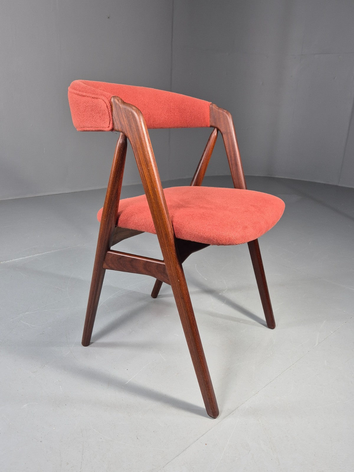 Vintage Thomas Harlev Chair New Upholstery 1960s Danish Teak EB11260 MDIN5