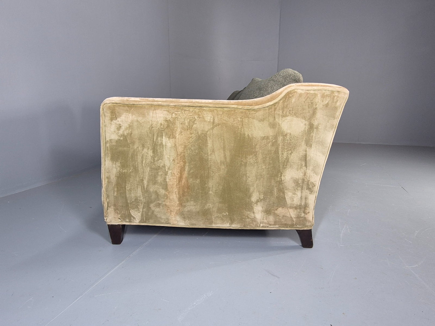 Vintage 4 Seater Settee Velvet and Wool Upholstery Modern Design EB11669 M4SS17