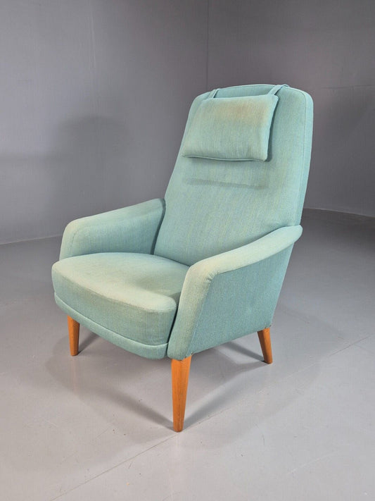 Midcentury Swedish Blue Lounge Chair By DUX 1960s Retro EB7662 MNOR - UKDK FURNITURE