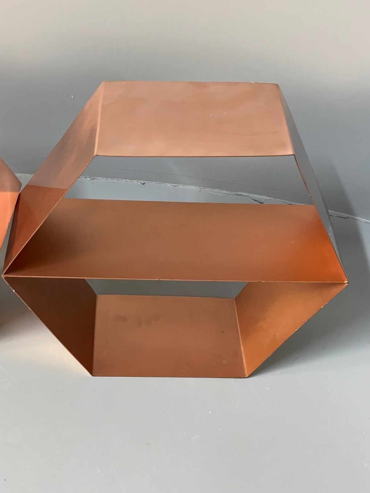Hexagonal Wall Shelving Rose Gold Modern Metal EB10592 MWOO20