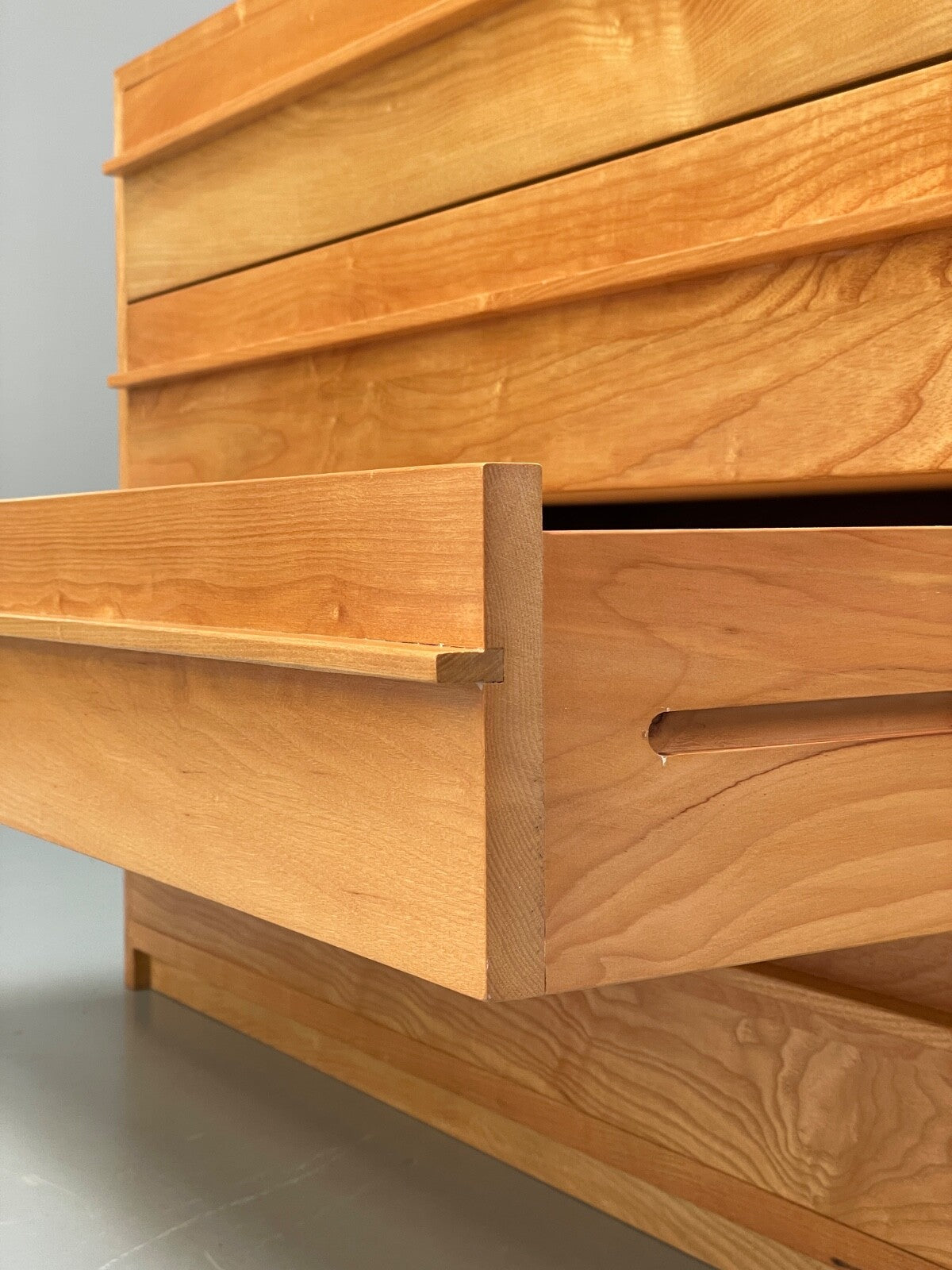 Solid Ash Chest Of Drawers With Mid Century Styled Handles Modern EB9724 MWOO - UKDK FURNITURE