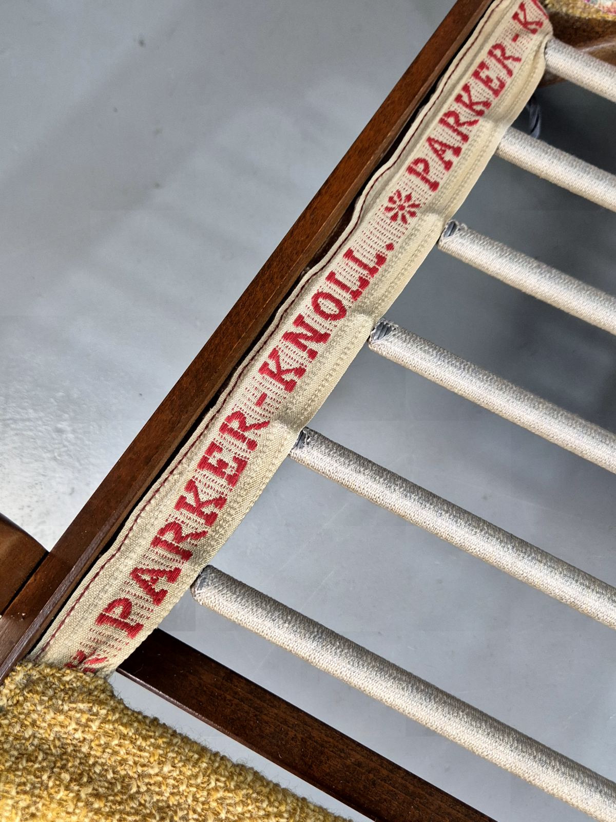 Vintage Lounge Chair Beech Frame Floral Parker Knoll Retro MCM 1960s EB7332 MNOR12