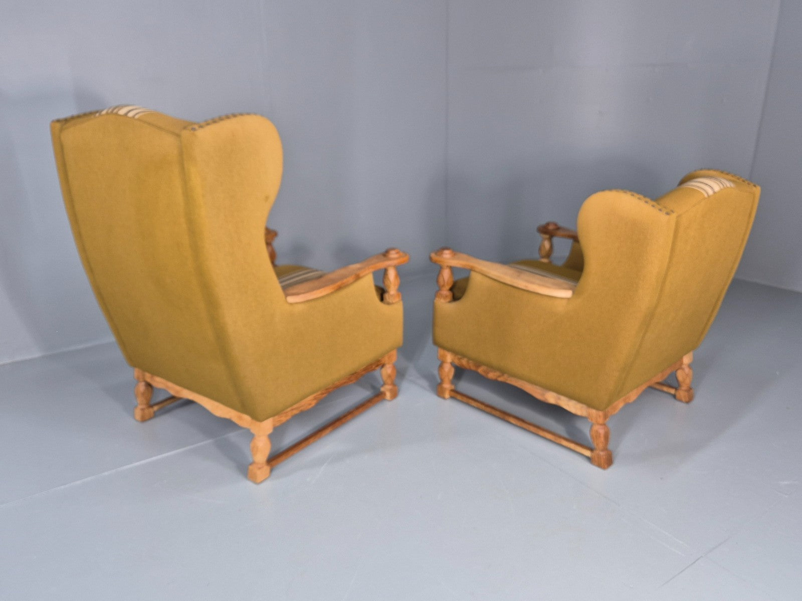 Kjaernulf Style high and Low Back Lounge Chairs 1970s Denmark Retro EB11310 MNOR19