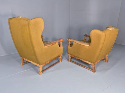 Kjaernulf Style high and Low Back Lounge Chairs 1970s Denmark Retro EB11310 MNOR19