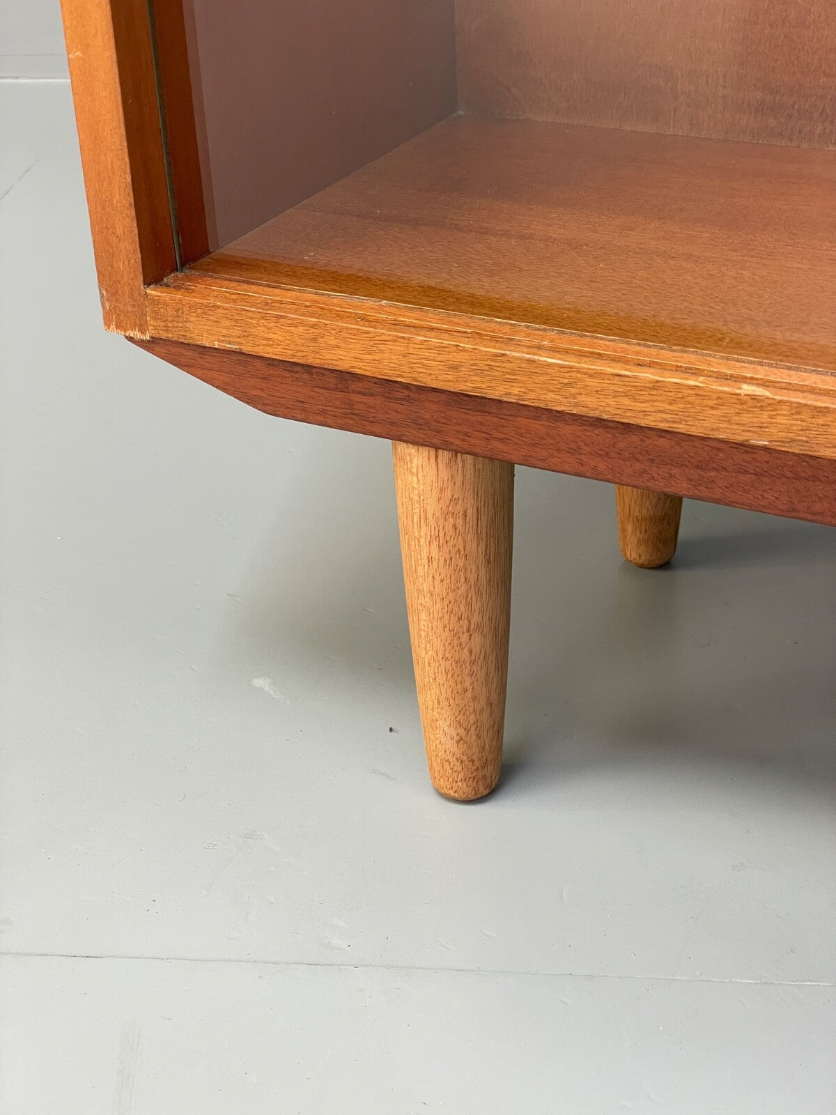 Vintage Teak Glazed Bookcase By Criterion 1960s Mid Century EB9818 MWOO - UKDK FURNITURE