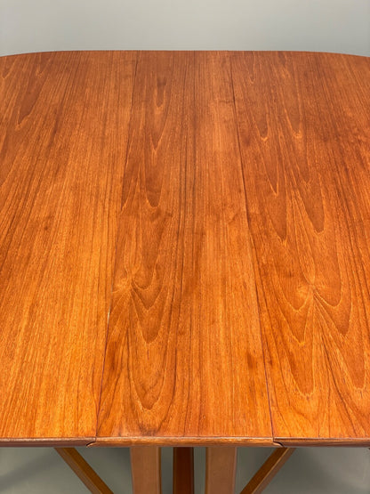 Vintage Teak Drop Leaf Dining Table By Jentique EB9766 MWOO - UKDK FURNITURE