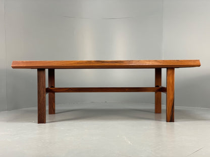 Vintage Danish Coffee Table - 1960s Mid Century Shaped Solid Legs EB11182 MWOO19