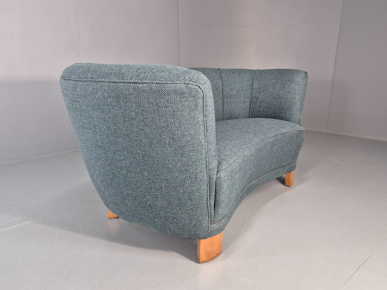 Vintage Art Deco Banana Sofa 2 Seater 1930s Danish New Upholstery  EB11772 M2SS7