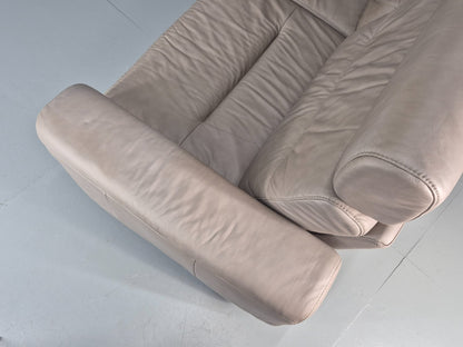 Stressless Stella 2 Seat Settee In Grey Leather Modern Ekornes EB11474 MDIN19