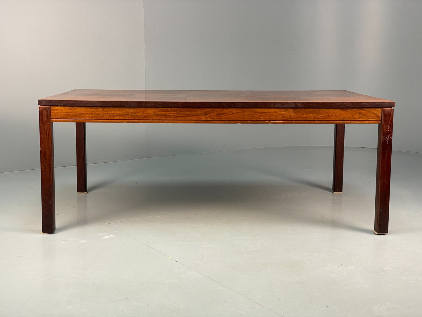 Vintage Rectangular Coffee Table By Heggen Norway Checkerboard EB7155 MWOO5