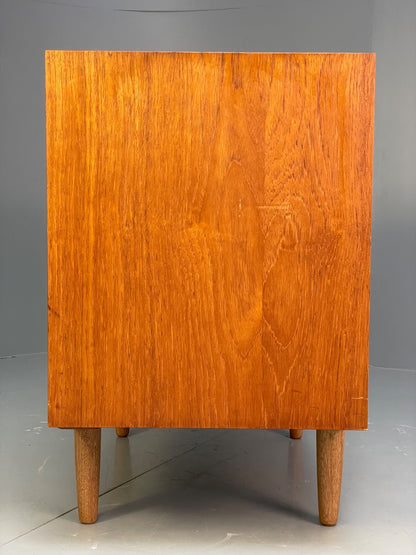 Vintage Danish Teak Cabinet 1970s Retro Sliding Doors Shelf EB9834 MWOO - UKDK FURNITURE