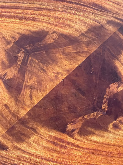 Vintage Art Deco Table Round Walnut Inlay 1950s Swedish EB11191 MWOO2