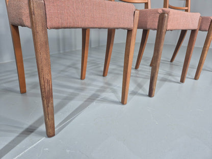 4 Vintage Mid Century Dining Chairs 1960s Retro New Upholstery  EB11823 MDIN12
