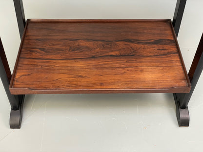 Vintage Danish Card Table Extending Top Felt Lined Mid Century 1960s EB9756 MWOO - UKDK FURNITURE