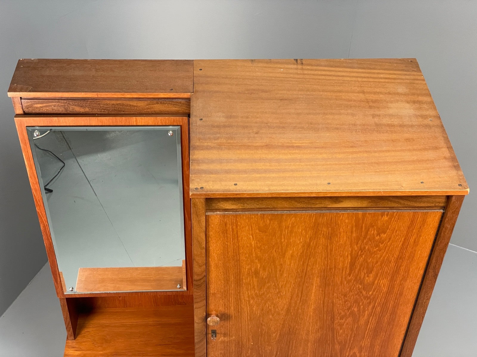 Vintage Teak Storage Unit Drawers Wardrobe Shelving 1960s Nathan EB11040 MWOO3