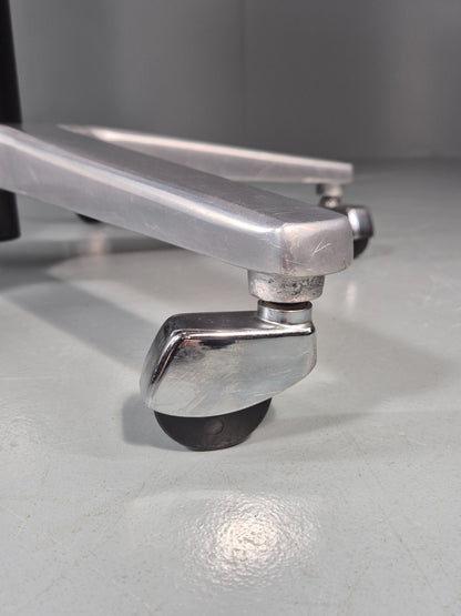 Stoll Giroflex Office Chair Vintage Brown Leather Swivel Reclining EB10998 MSWI2