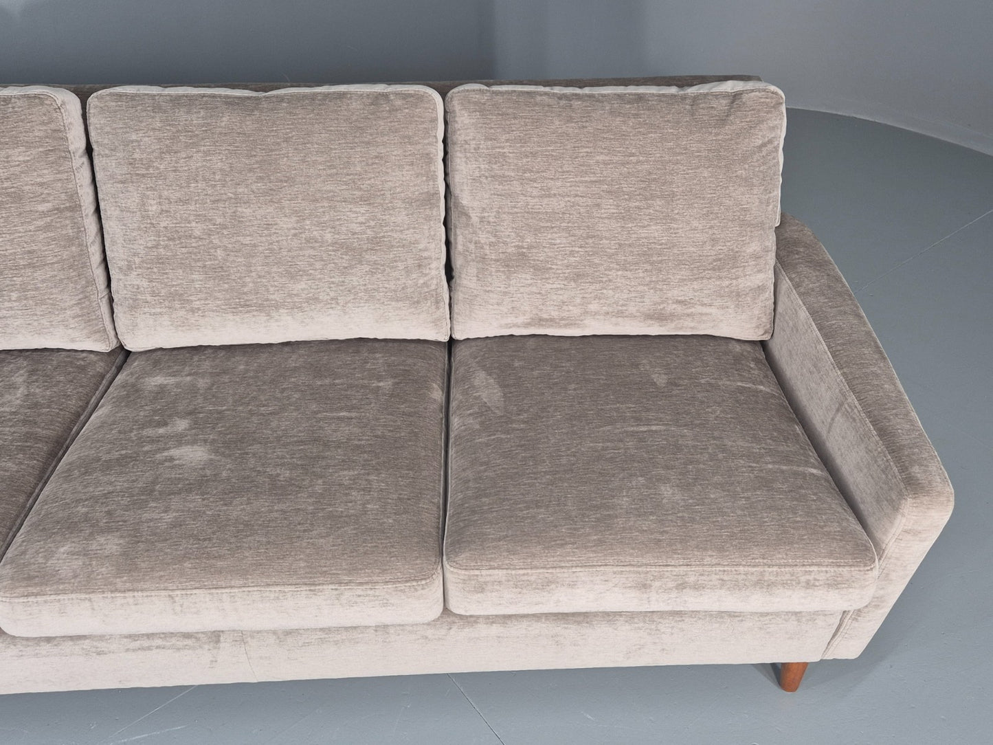 Vintage Danish 3 Seat Settee Mid Century 1960s New Upholstery EB11820 M3SS8