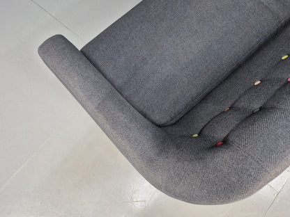 Vintage Made.Com Scandinavian style Sofa Charcoal Grey Retro EB8452 M3SS - UKDK FURNITURE