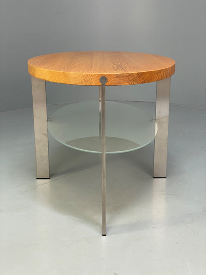Danish Oval Coffee Table Oak Steel Designed By Ebbe Gehl Naver EB9509 MWOO - UKDK FURNITURE