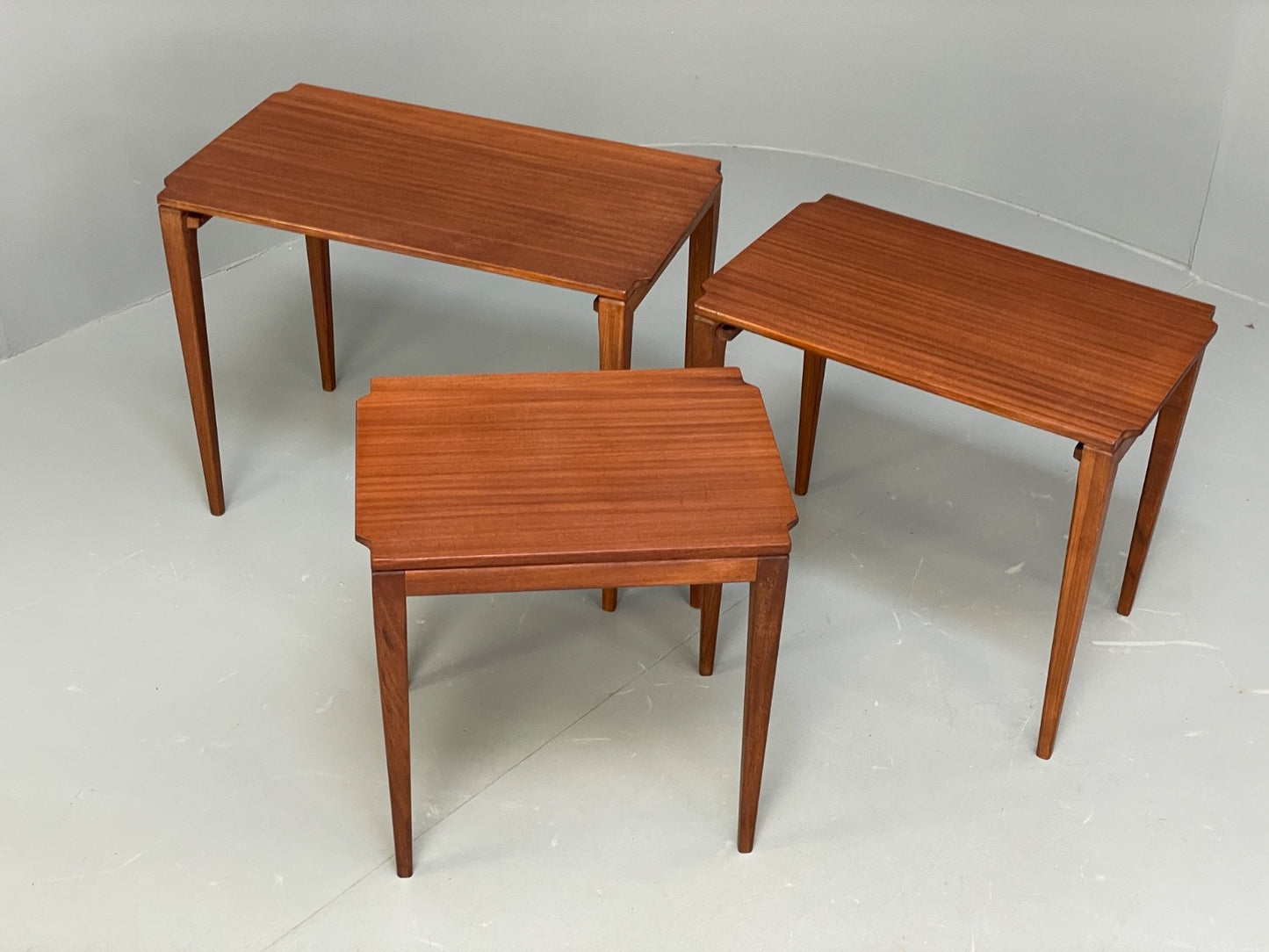 Vintage Richard Hornby Teak Nesting Tables 1960s Retro EB10009 MWOO - UKDK FURNITURE