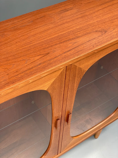 Vintage Teak Glazed Cabinet By Omann Jun 1970s Retro Danish EB9830 MWOO - UKDK FURNITURE