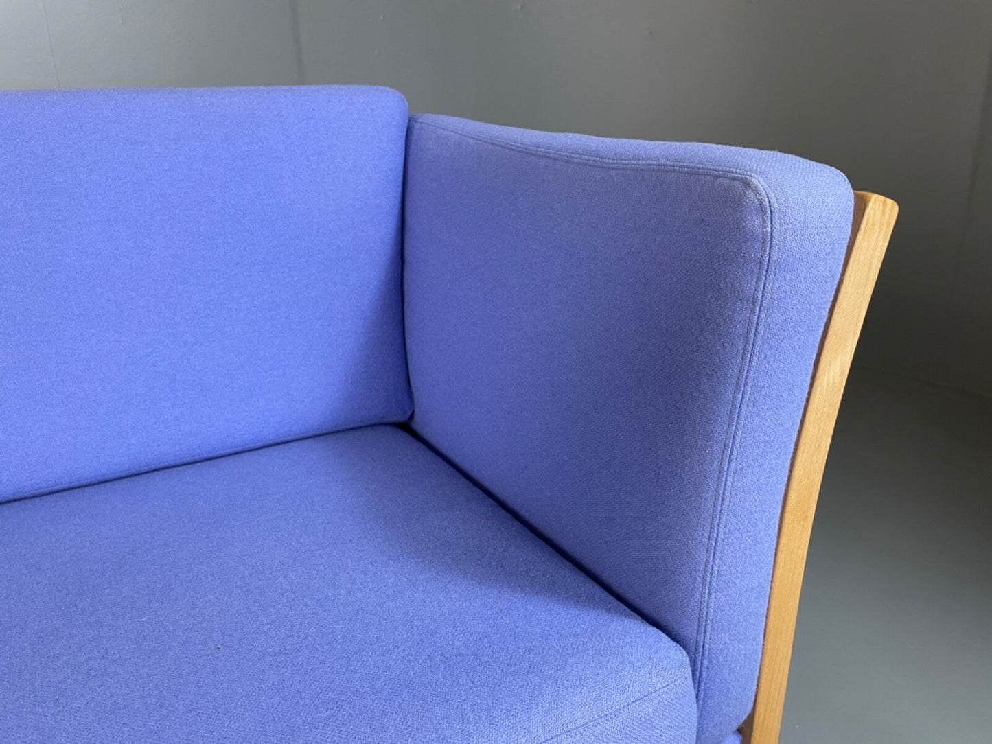 Vintage Danish Stouby Sofa Beech Ends Wool Upholstery 1980s EB5039 M2SS14