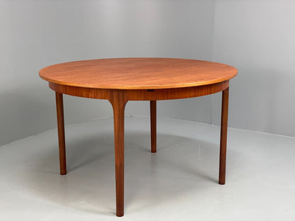 Vintage McIntosh Dining Table Circular Teak Extending 1960s Retro EB11685 MWOO18