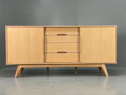 Modern Danish Oak Sideboard - Sliding Door Drawer Mid Century Style EB10836 MWOO0