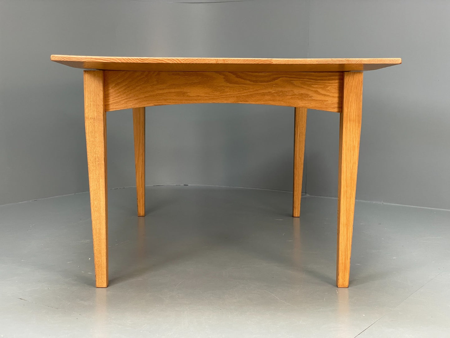 Modern Oak Dining Table - Solid Wood Removable Legs Post Modern  EB10944 MWOO22