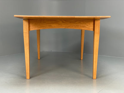 Modern Oak Dining Table - Solid Wood Removable Legs Post Modern  EB10944 MWOO22