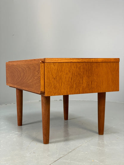 Vintage Teak Bedside Table With Drawer Beaver & Tapley 1970s Retro EB10681 MWOO8