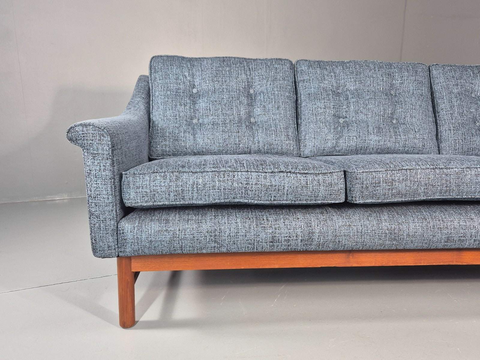 Vintage Three Seater Sofa 1960s Danish New Upholstery Mid CenturyEB11479 M3SS2