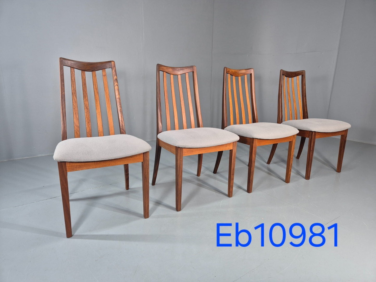 4 G Plan Dining Chairs Mid Century Teak Fresco Range 1970s  EB10981 VDIN0