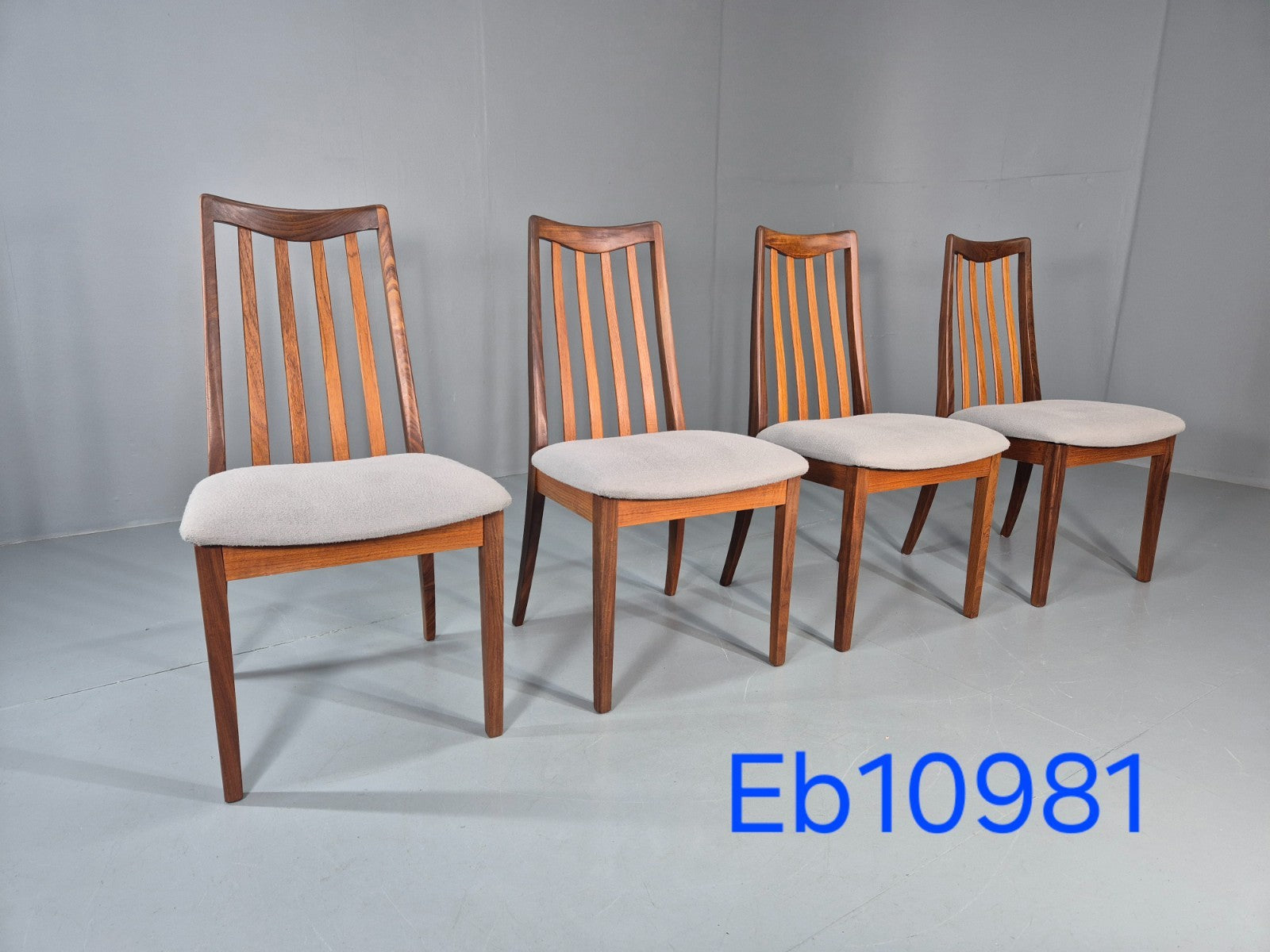 4 G Plan Dining Chairs Mid Century Teak Fresco Range 1970s  EB10981 VDIN0