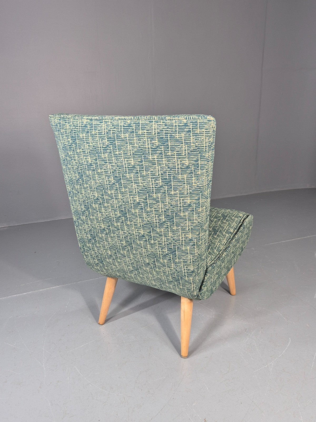 Vintage Swedish Retro Chair Newly Upholstered Hobby Chair Drawer EB11084 MNOR11
