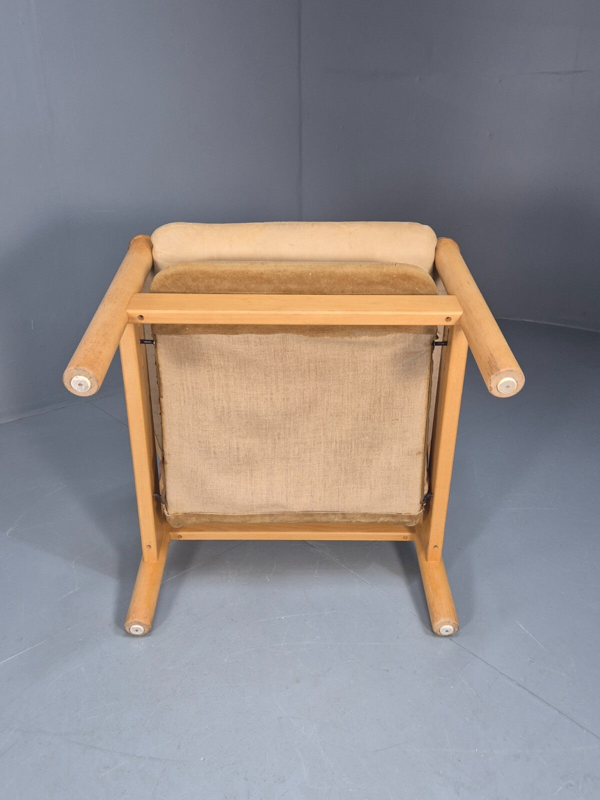 Vintage Nubuck Leather Lounge Chair Ebbe Gehl Danish Mid Century EB9301 MNOR - UKDK FURNITURE