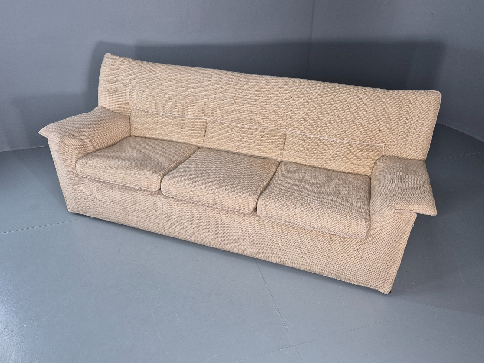 Afra and Tobia Scarpa for B and B Italia Three Seater Lauriana 80s EB11005 V3SS6