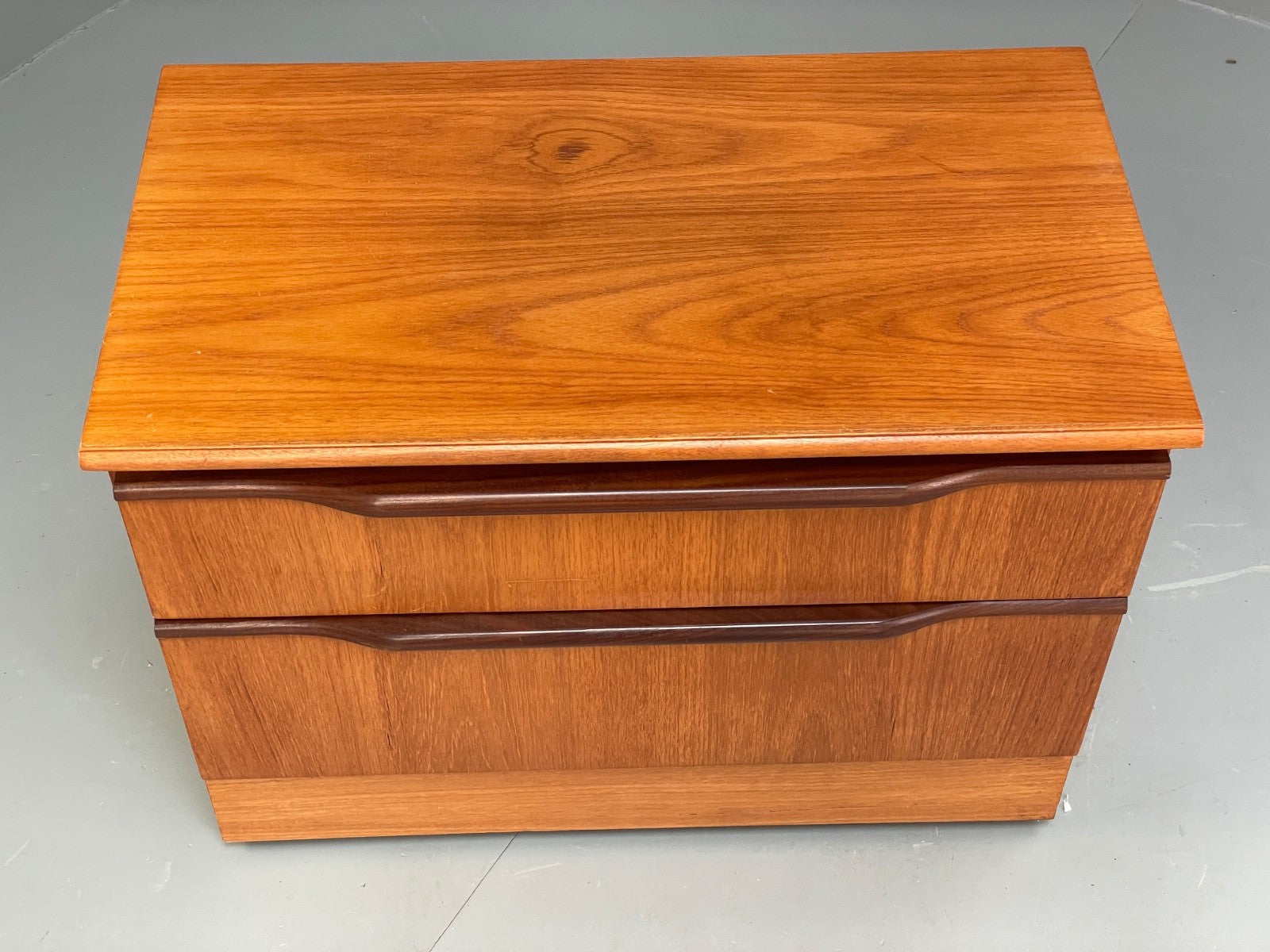 Vintage Teak Media Unit 1970s Retro Drawer EB10010 MWOO - UKDK FURNITURE