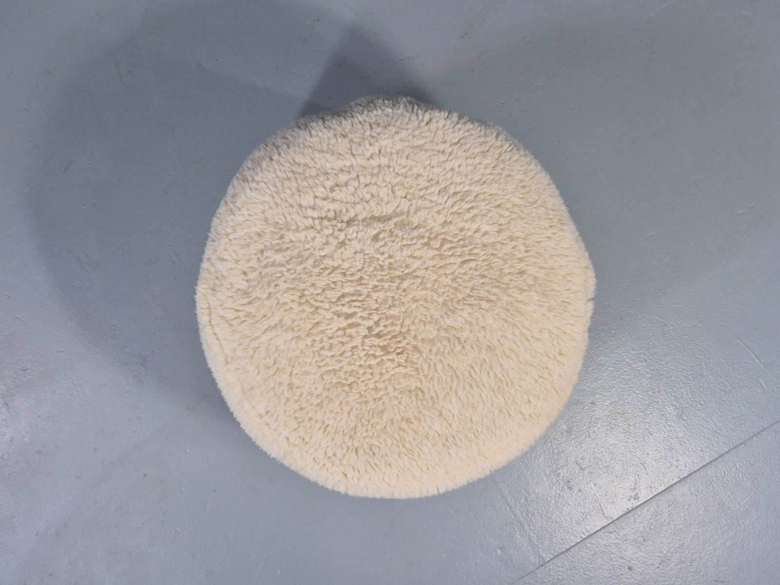 Vintage 1970s Fun Fur Footstool Retro EB11531 MFOO7