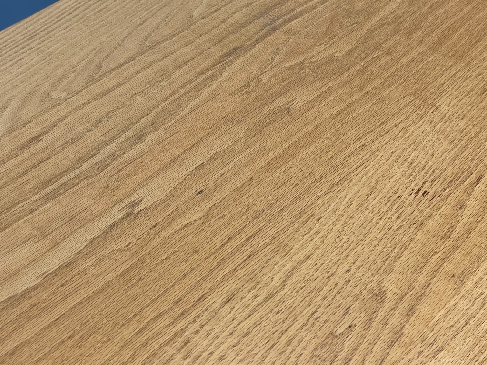 Modern Oak Dining Table - Solid Wood Removable Legs Post Modern  EB10944 MWOO13