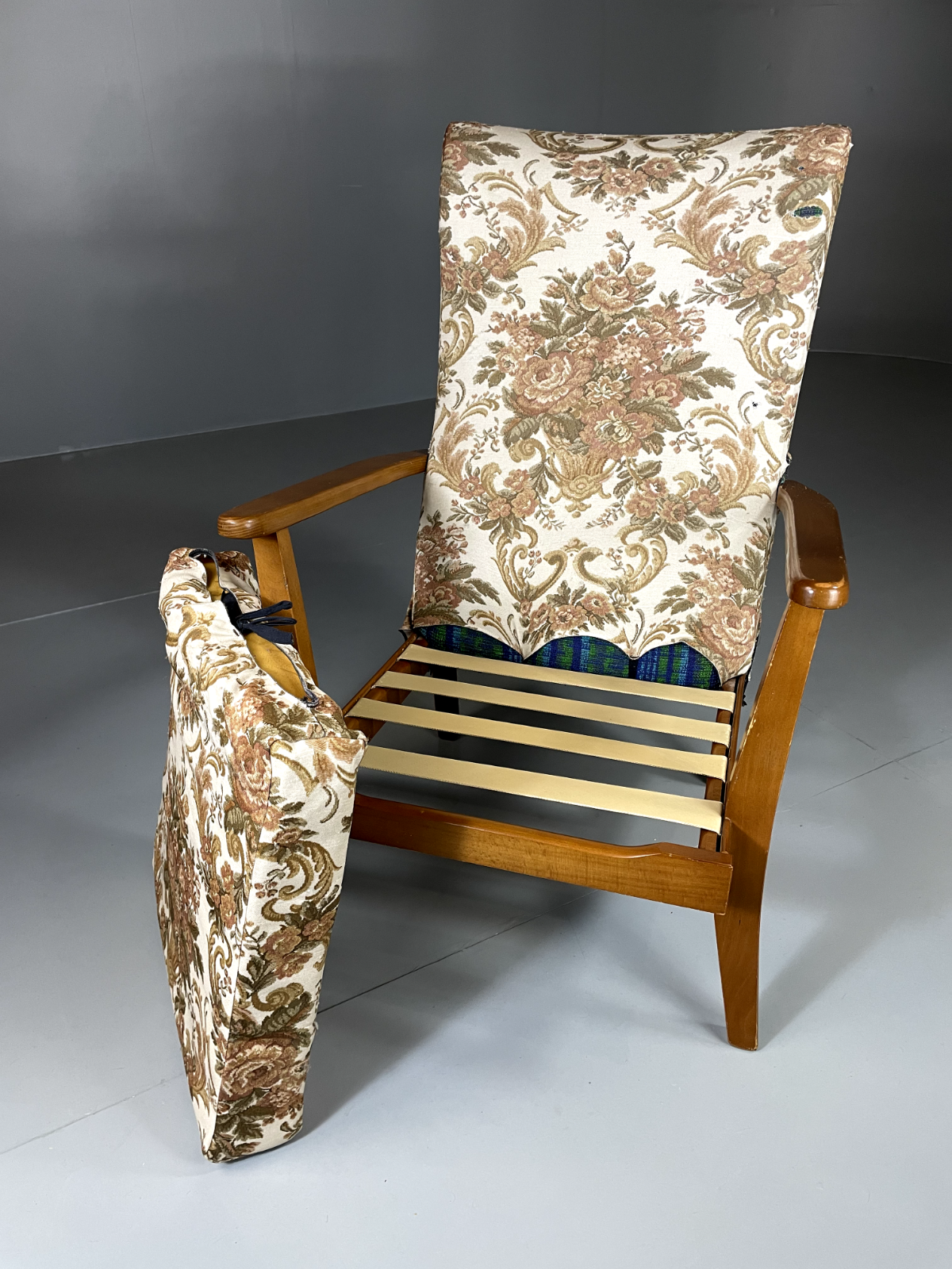 Vintage Mid Century Chair Beech Frame 1960s Retro EB5712 MNOR9